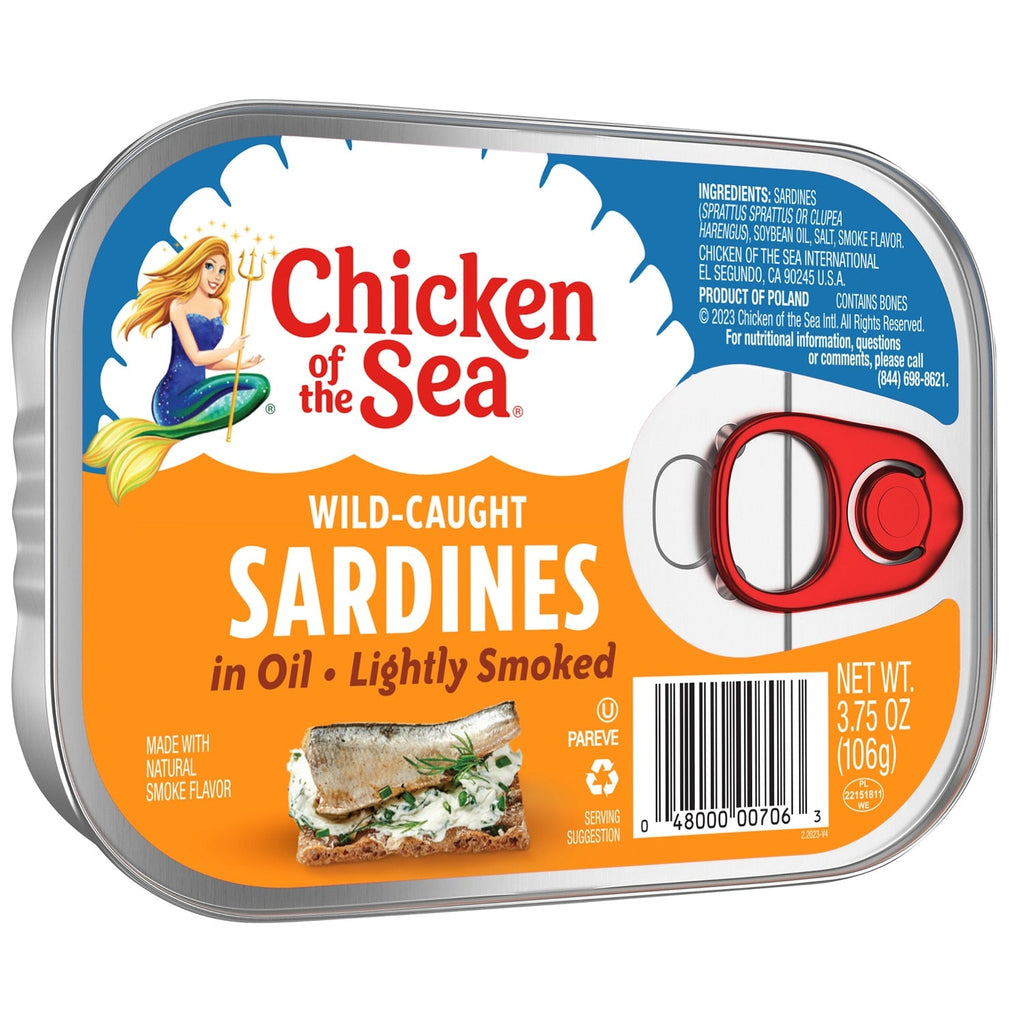 Chicken of the Sea Lightly Smoked Sardines in Oil, 3.75 oz.