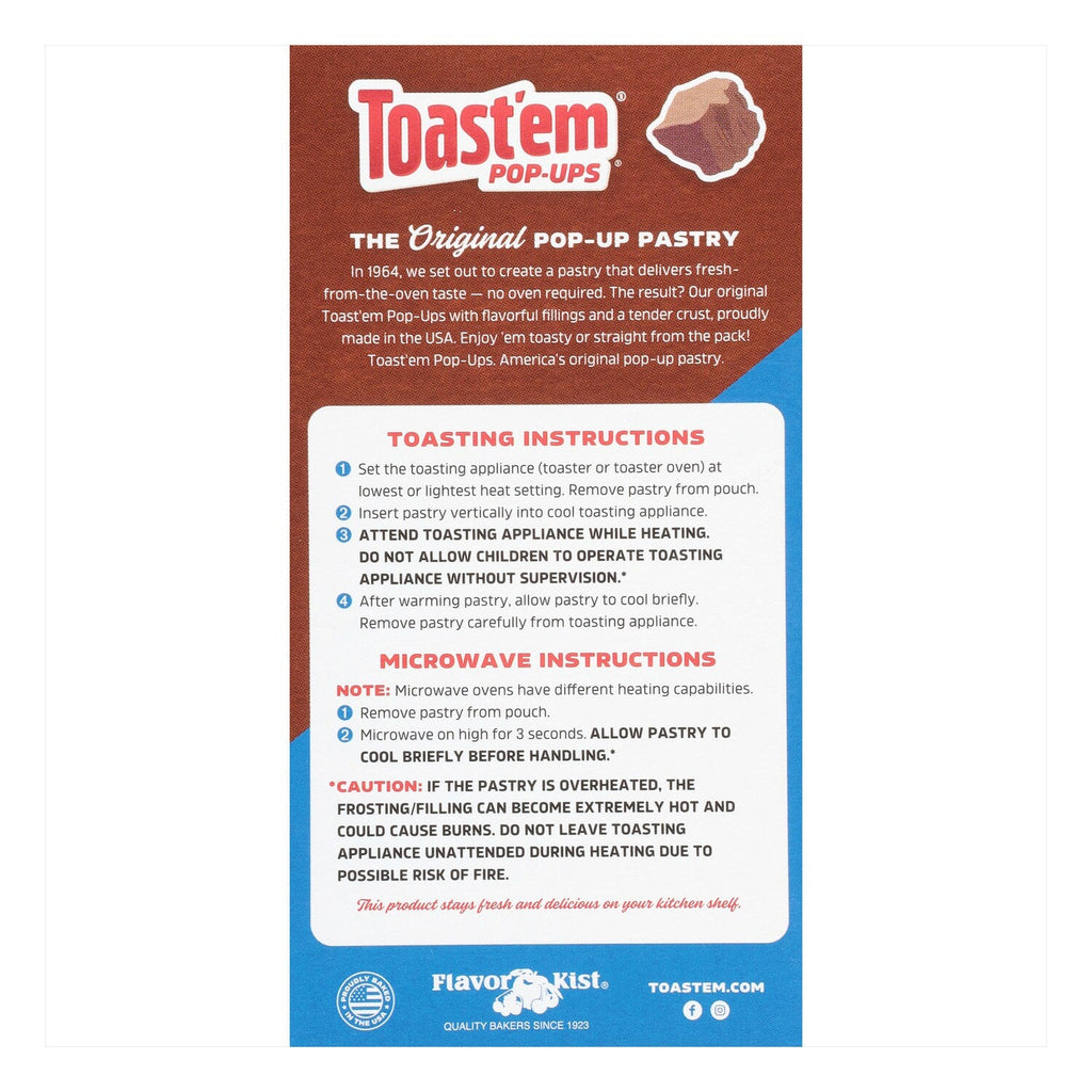 Toast'em Chocolate Fudge Toaster Pastries, 6-pc Pack