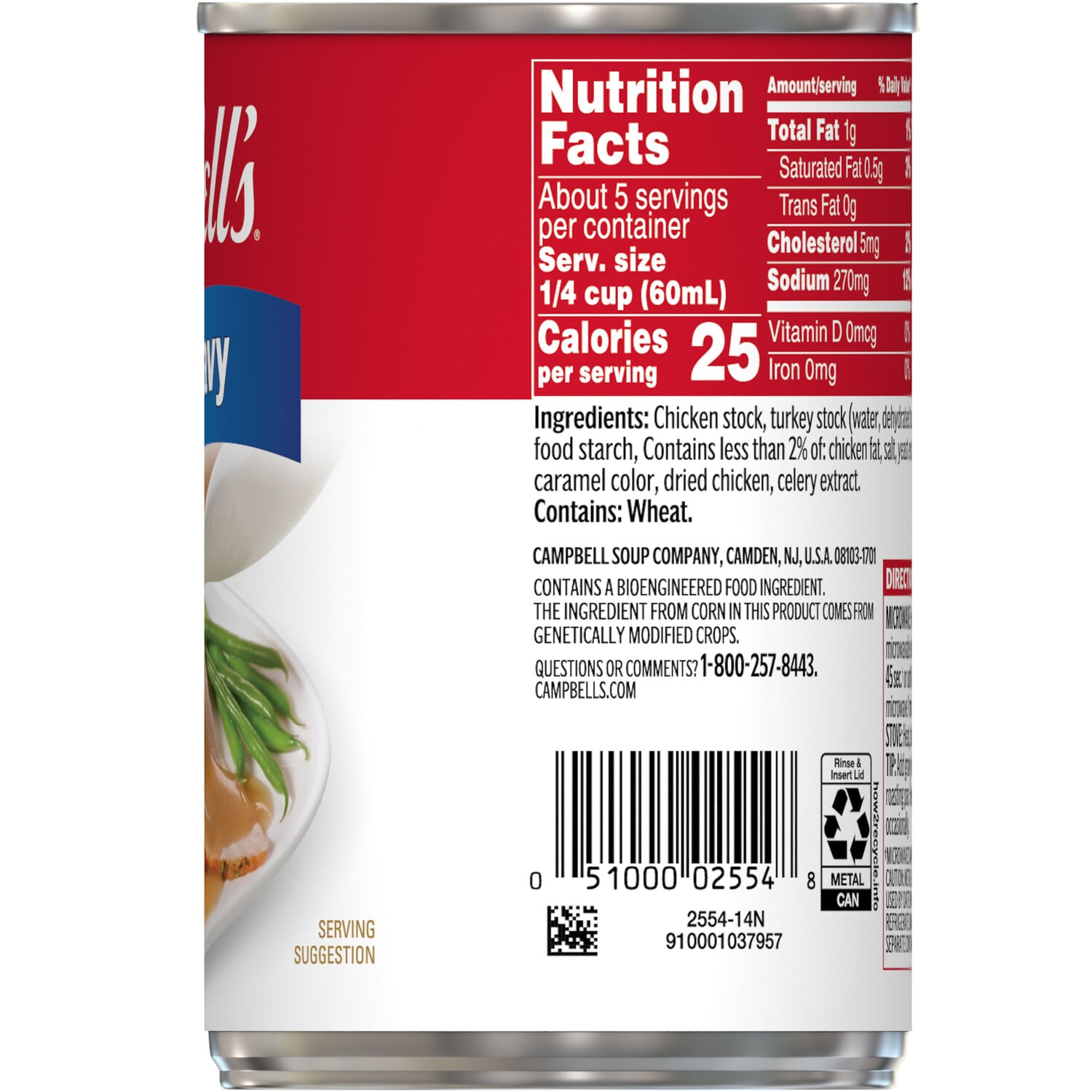 Campbellâs Turkey Gravy, 11.8-oz. Cans