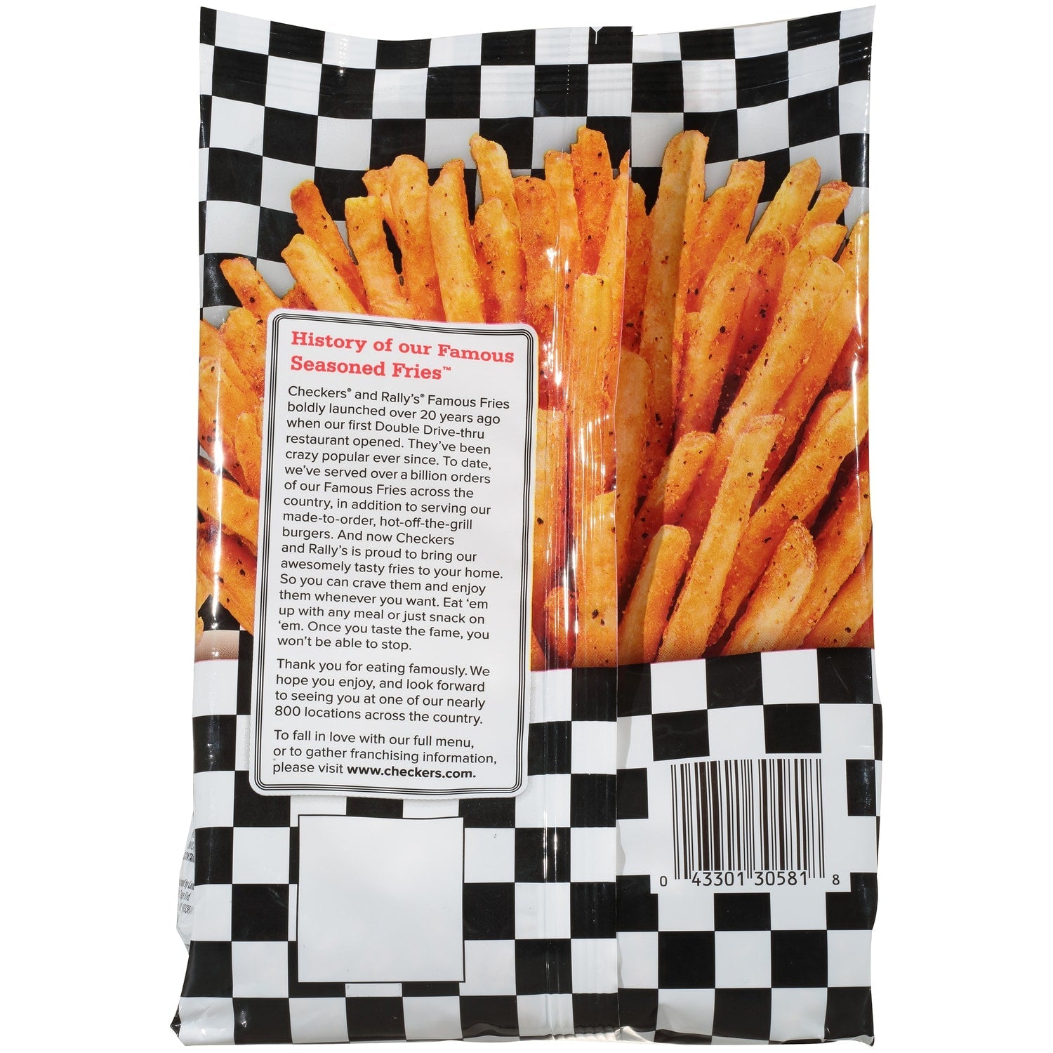 Checkers Rally's Famous Seasoned Fries, 28-oz. Bag