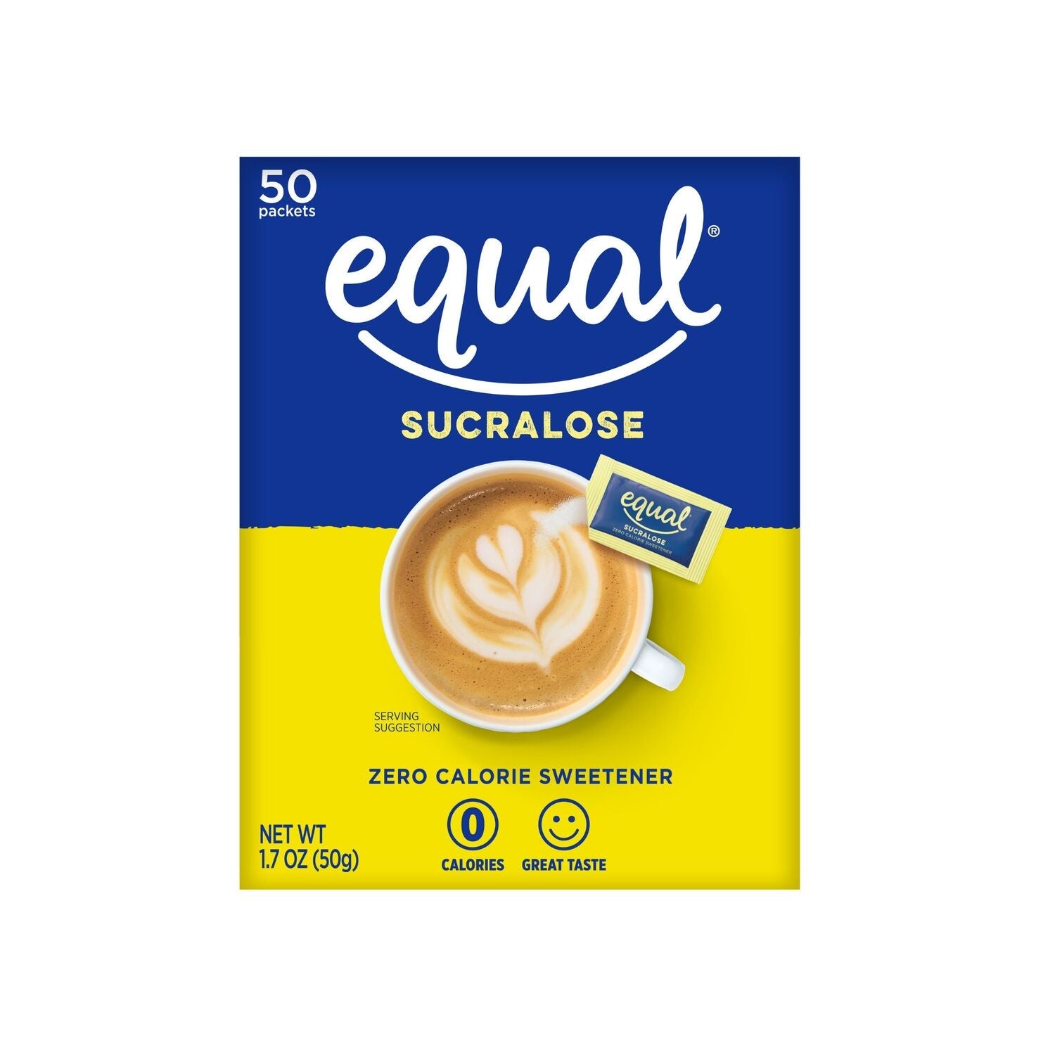 Equal Sucralose - Yellow, 50 pk.