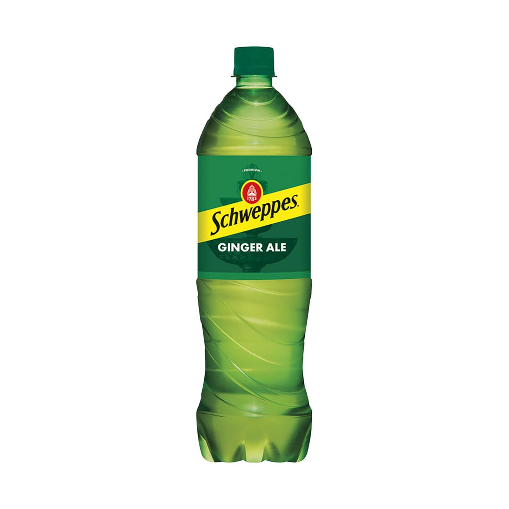 Schweppes Ginger Ale, 1.25-liter Bottles