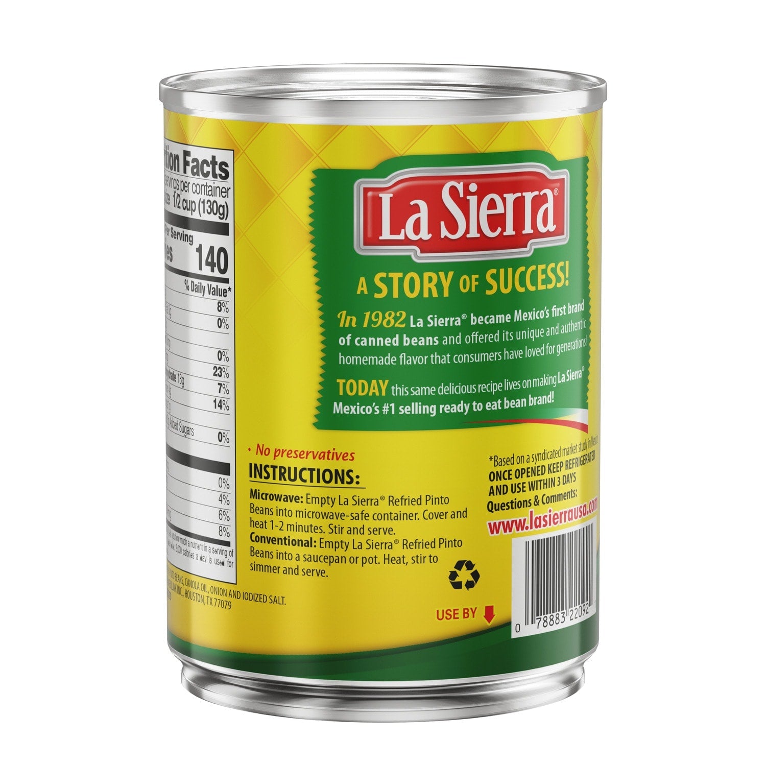 La Sierra Premium Refried Beans, 20.5-oz. Cans