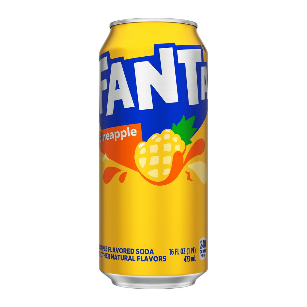Fanta Pineapple Soda Soft Drink, 16-fl oz. Can