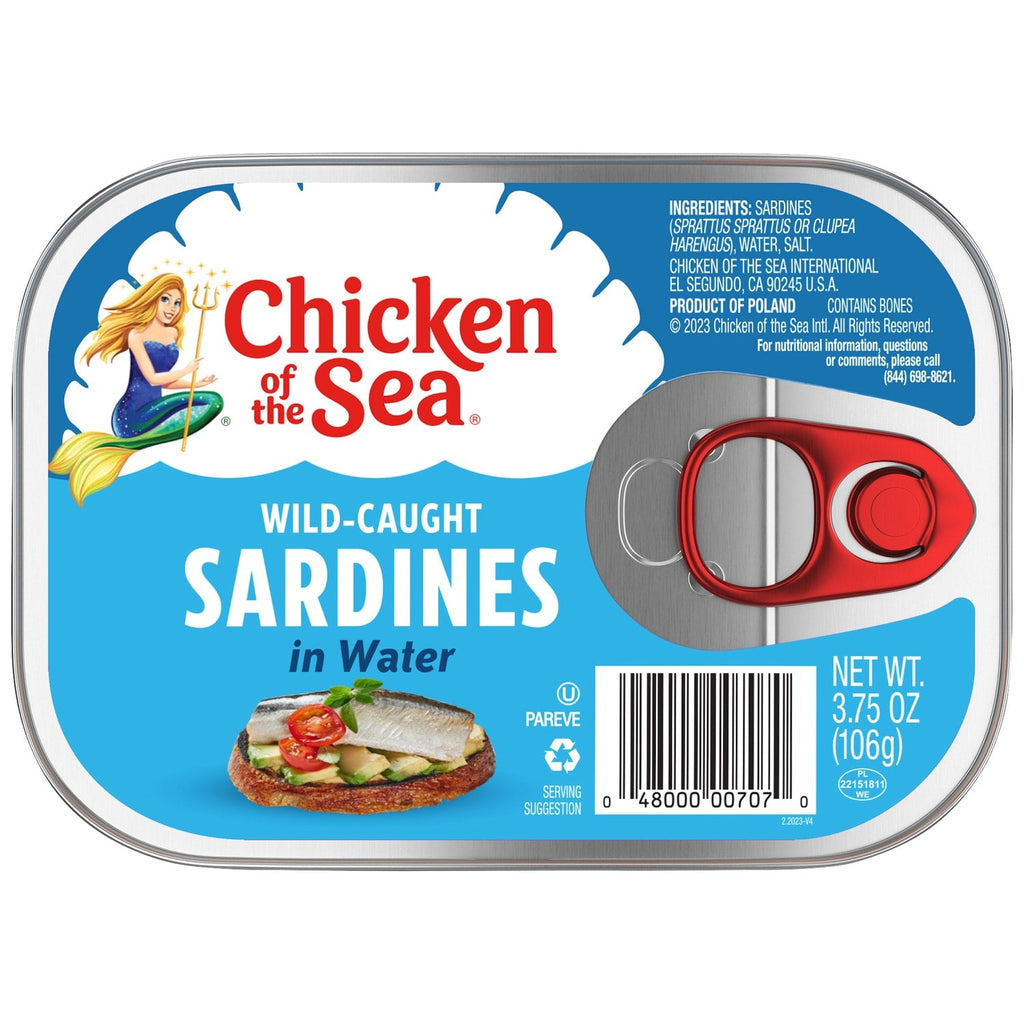 Chicken of the Sea Wild Caught Sardines in Water, 3.75 oz.