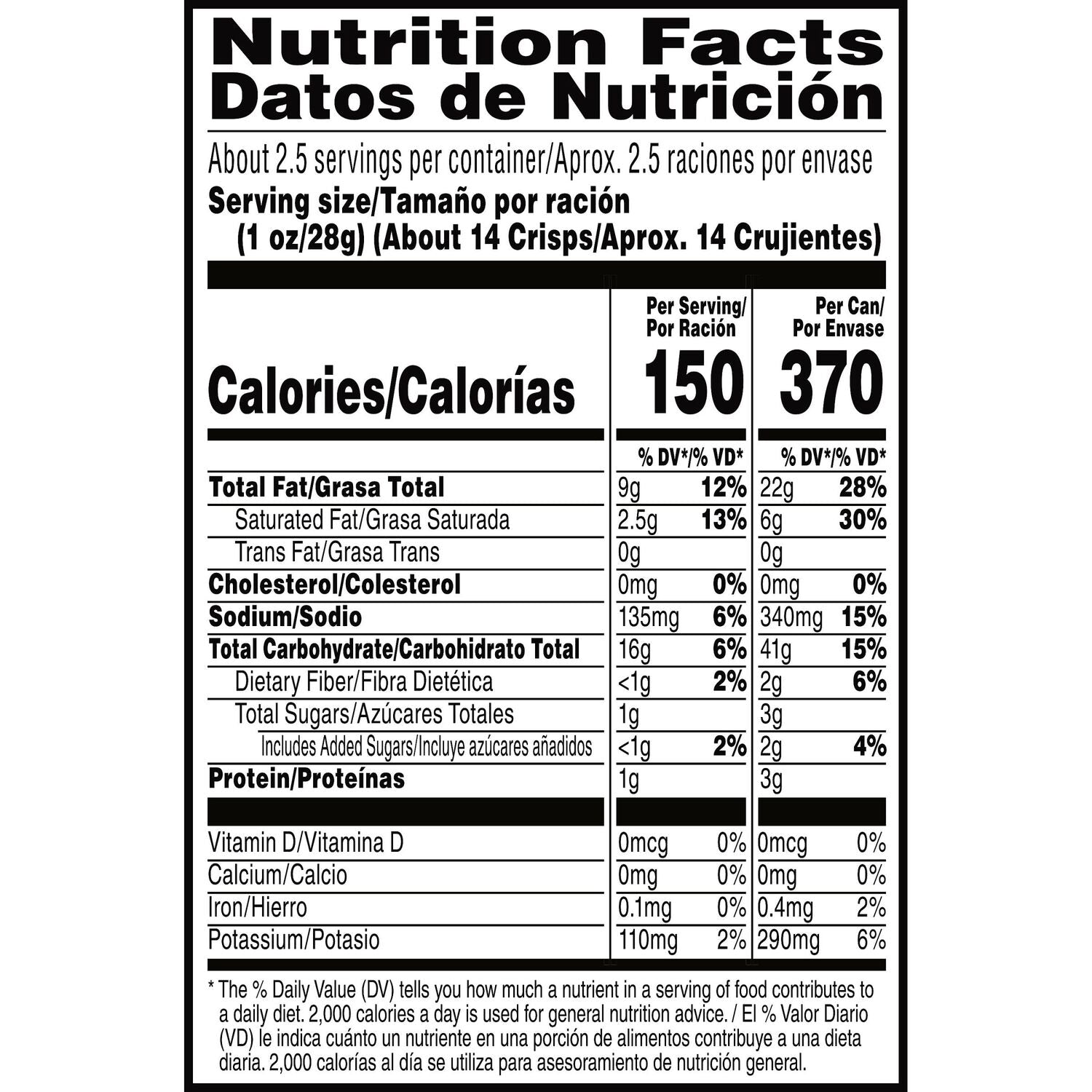Pringles Grab &amp; Go Barbecue Chips, 2.5 oz.