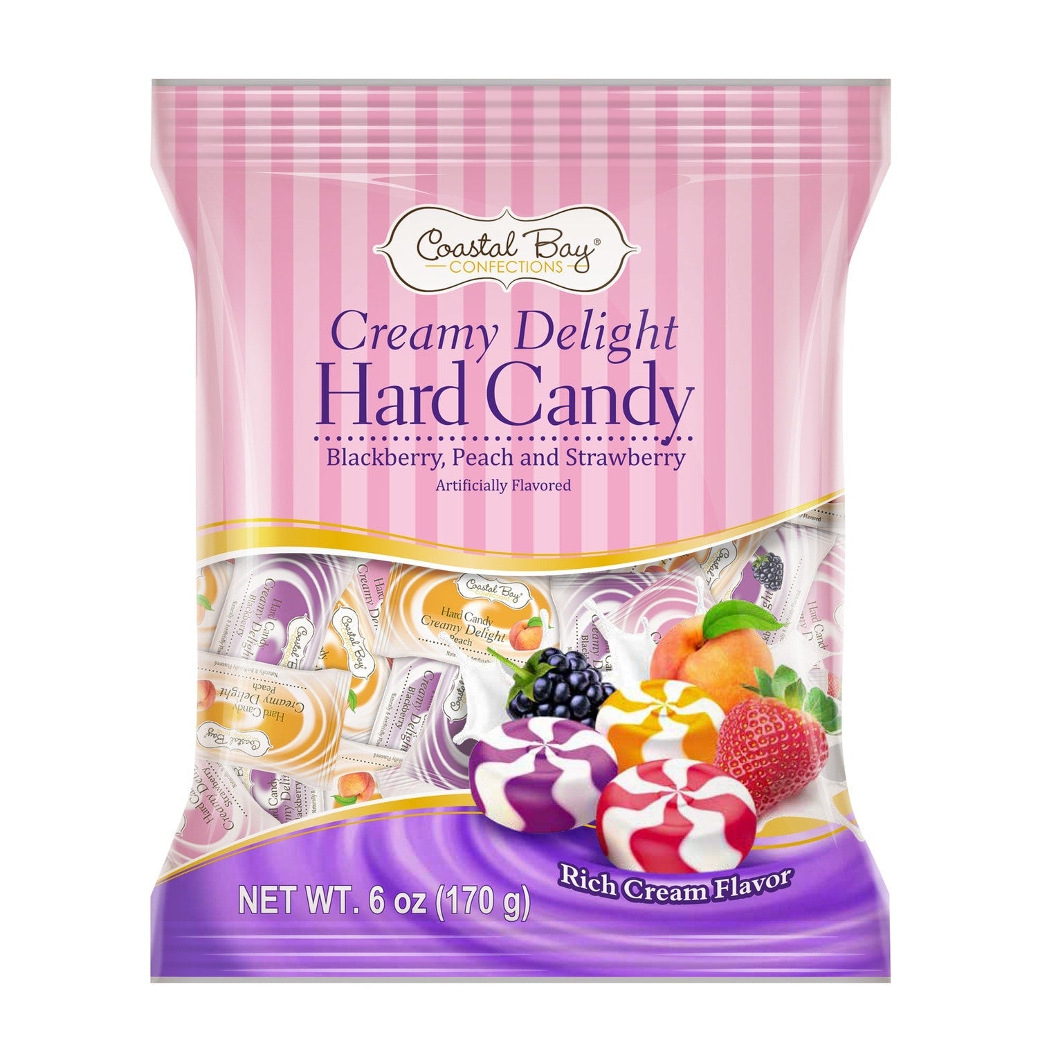 Coastal Bay Creamy Delight Hard Candies, 6-oz. Bag