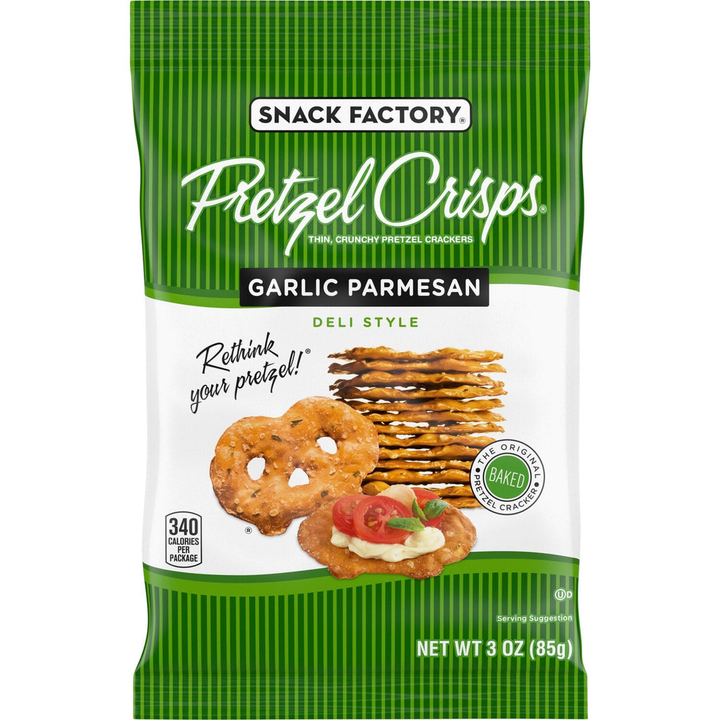 Snack Factory Pretzel Crisps - Garlic Parmesan, 3 oz.