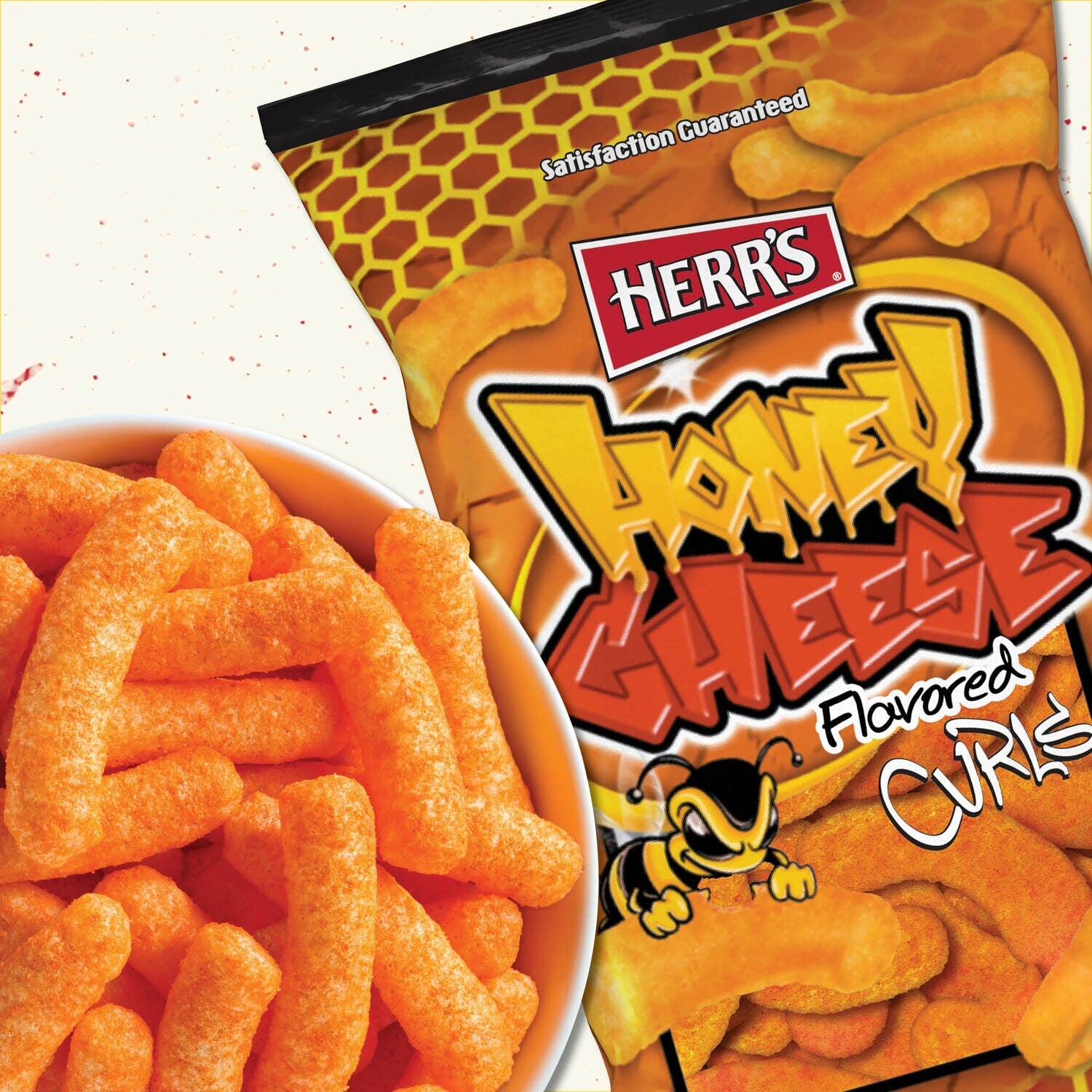 Herr's Honey Cheese Flavored Curls, 1-ct.