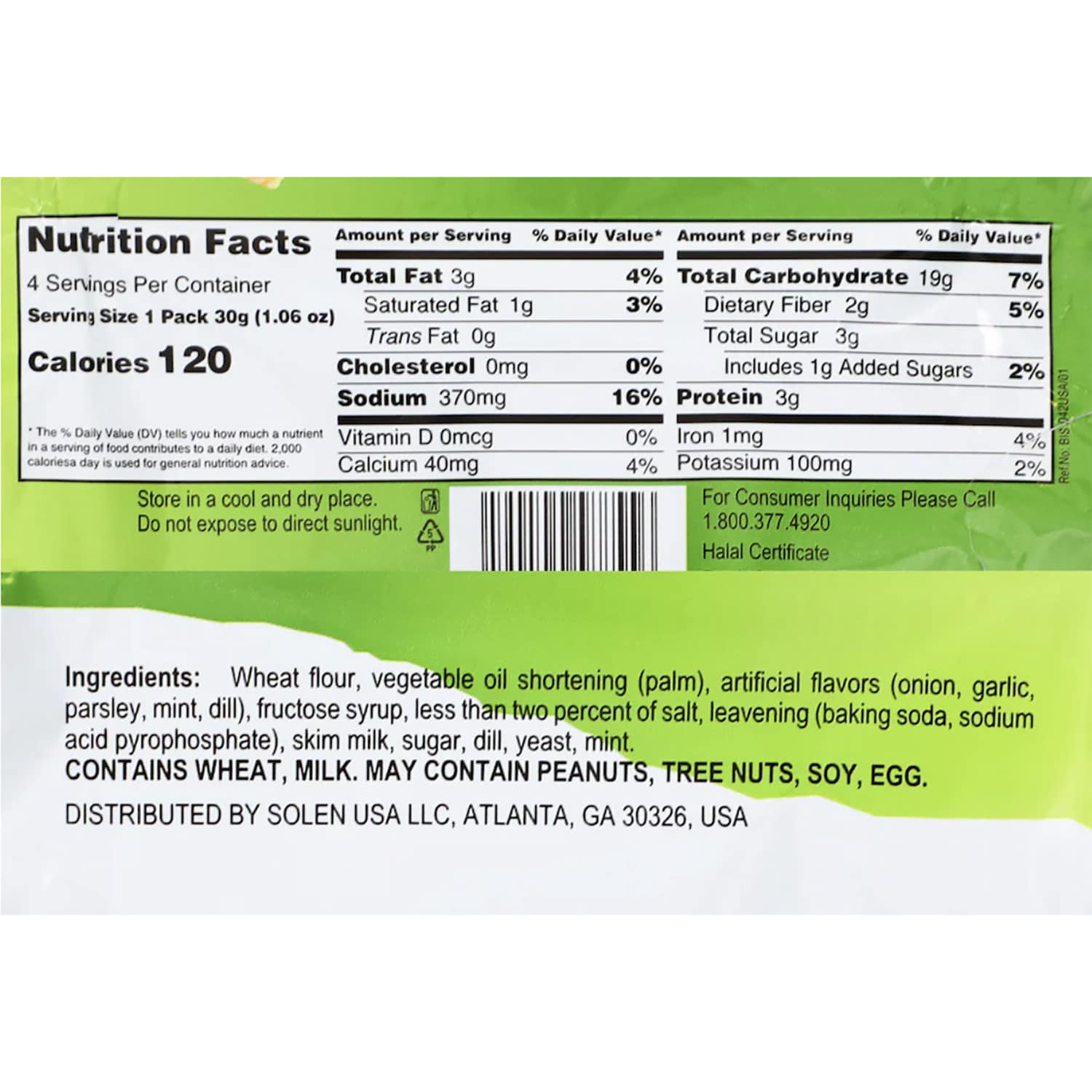 Greta Garden Vegetable Crackers, 1 ct.