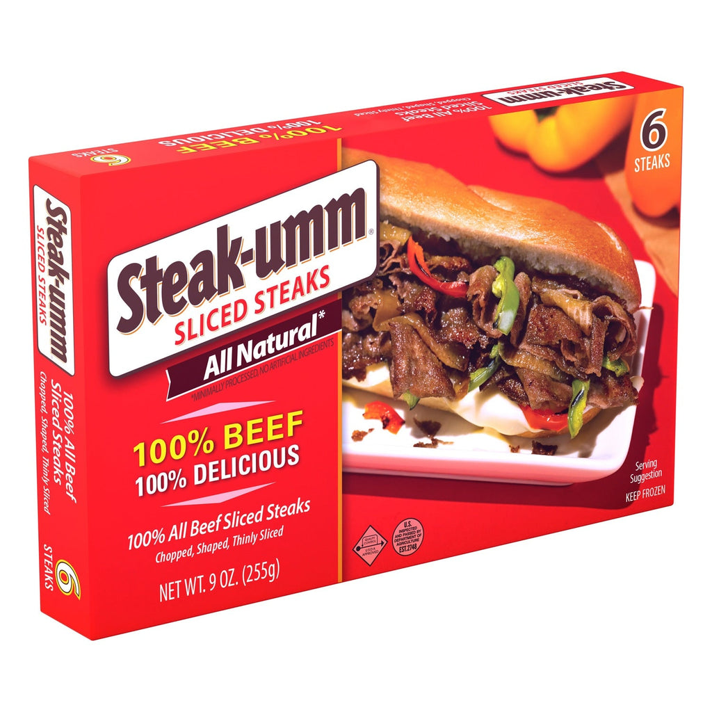 Steak-umm All-Natural Beef Sandwich Steaks, 9-oz., 6-ct.