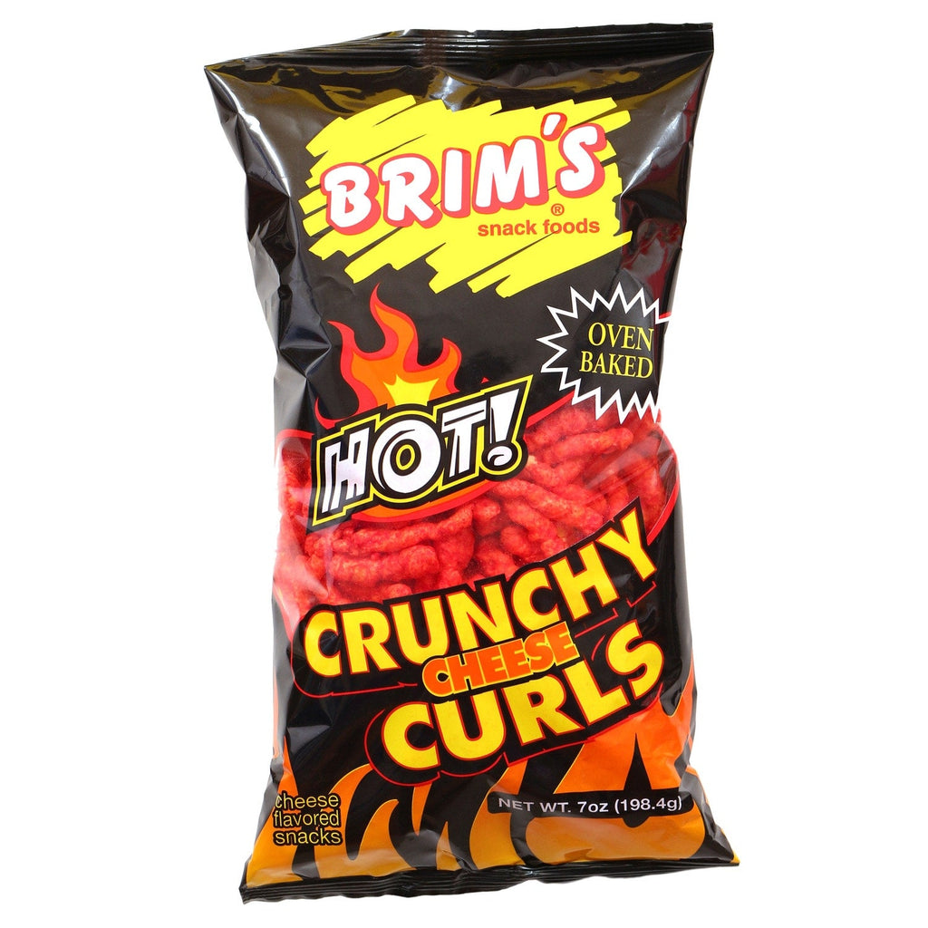 Brim's Oven-Baked Hot Crunchy Cheese Curls, 7-oz. Bags