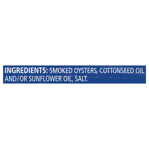 Chicken of the Sea Smoked Oysters In Oil, 1-ct.