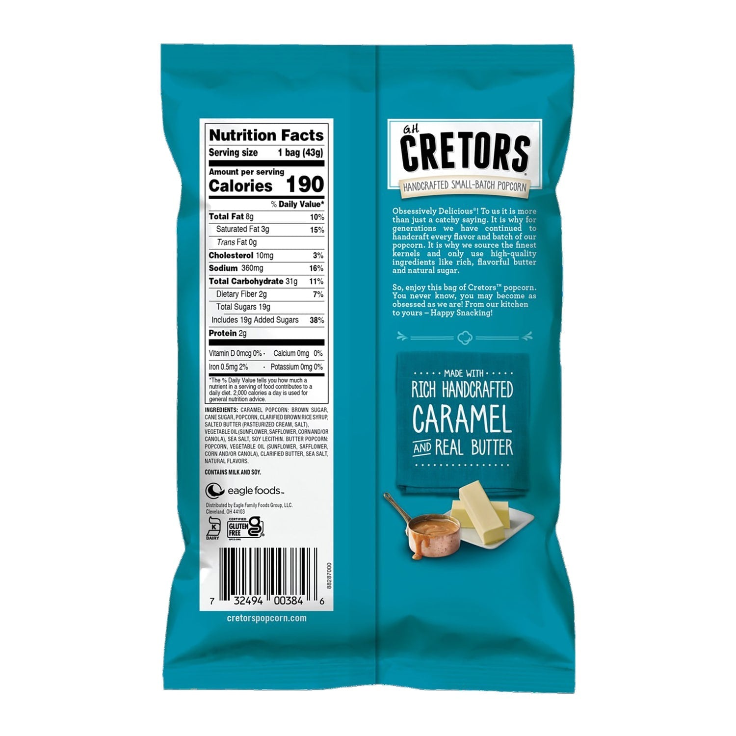 Cretors Salted Caramel And Butter Popcorn, 1-ct.