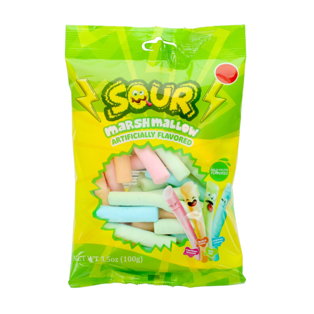 Sour Marshmallow Artificial Flavored Sticks, Assorted Flavors, 1-ct.