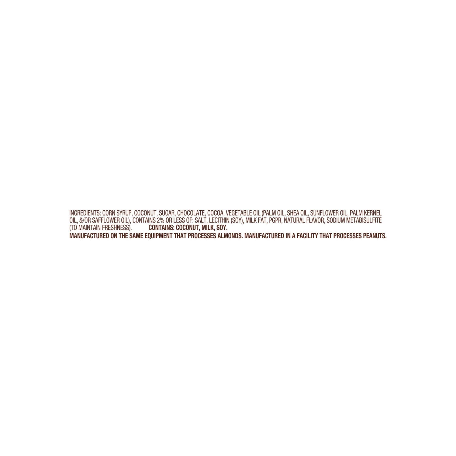 Mounds Coconut and Dark Chocolatey Candy Bar, 4-pc Pack.