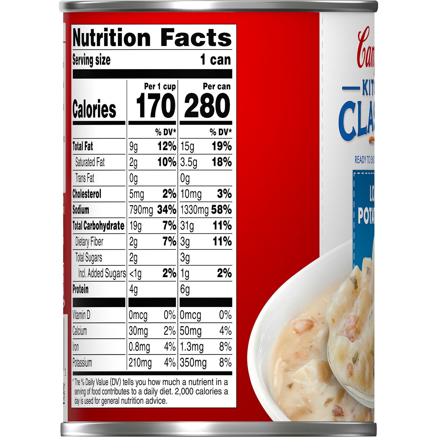Campbell's Kitchen Classics Loaded Potato Soup, 14.5-oz. Can