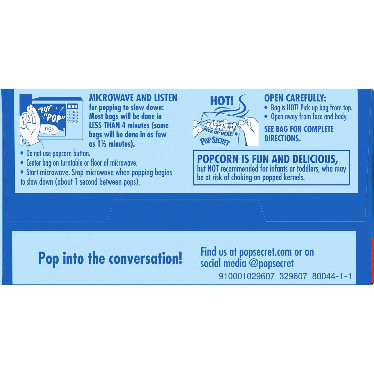Pop Secret Popcorn - Extra Butter Microwave Popcorn, 1.75-oz. Snack Bags, 3 ct.