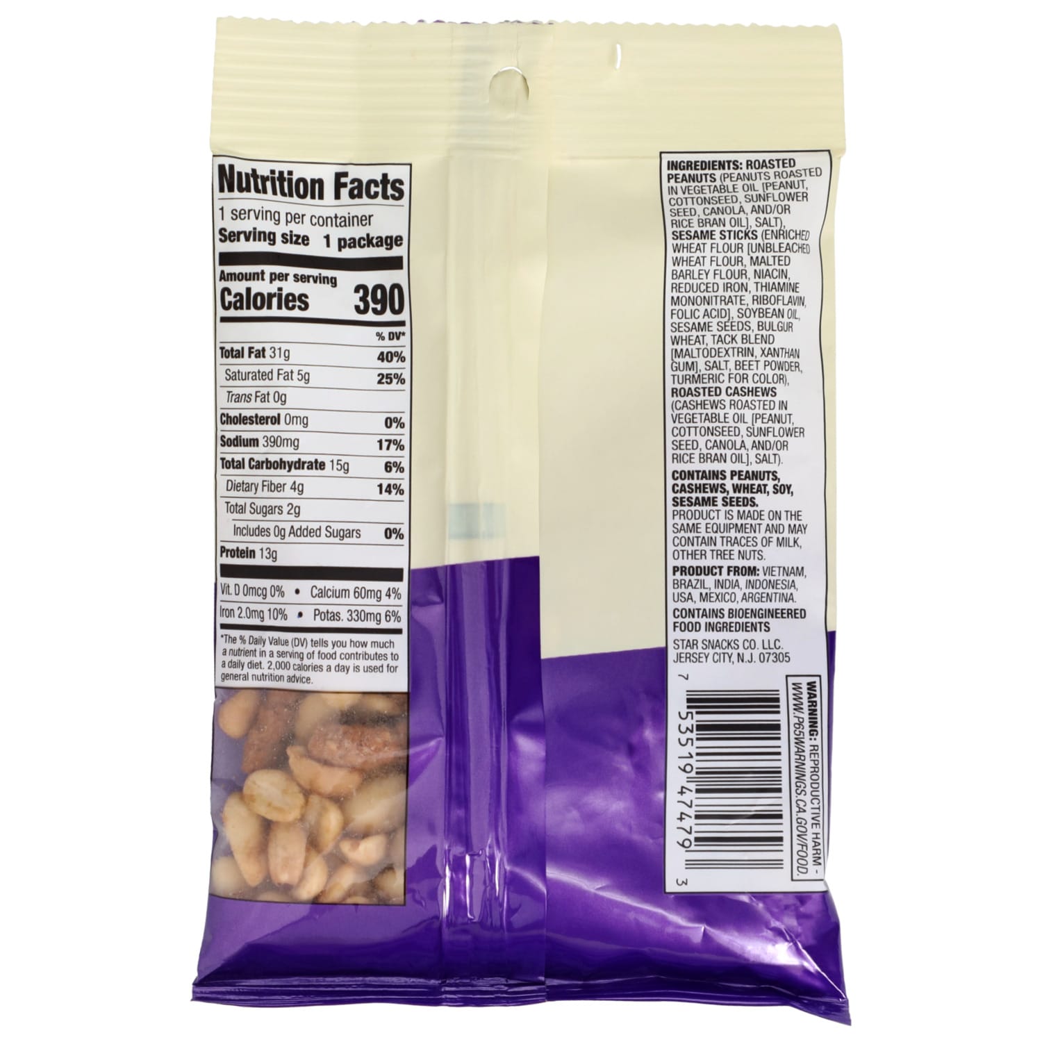 Imperial Nuts Snack Mix With Cashews, 1-ct.