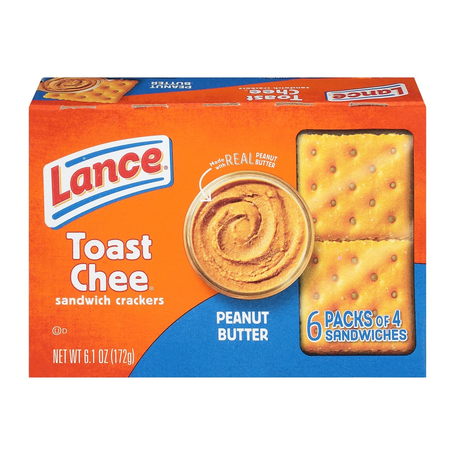 Lance Toast Chee Peanut Butter Sandwich Crackers, 1-ct.