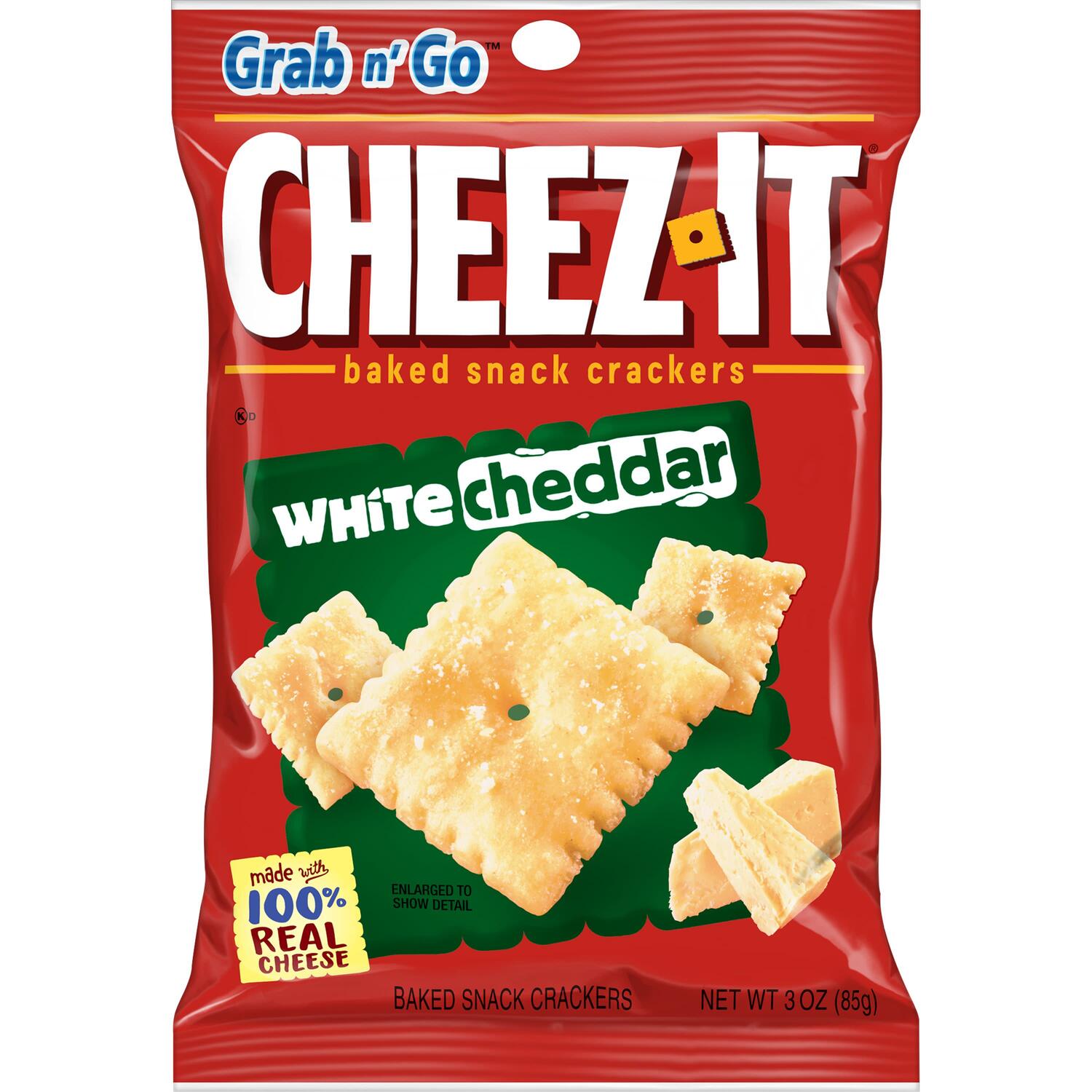 Kellogg's Cheez-It Baked Snack Cheese Crackers - White Cheddar, 3 oz.