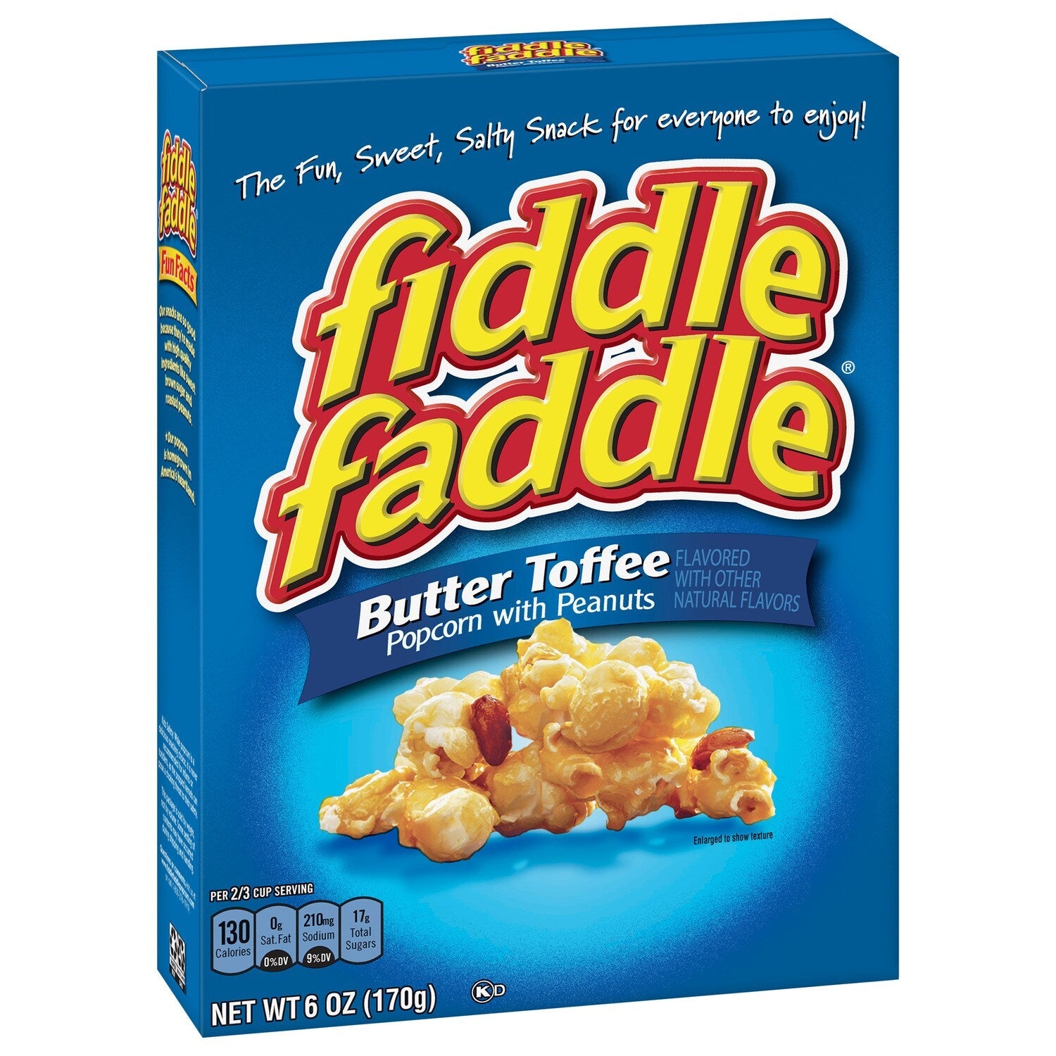 Fiddle Faddle Butter Toffee Popcorn with Peanuts, 6-oz. Boxes