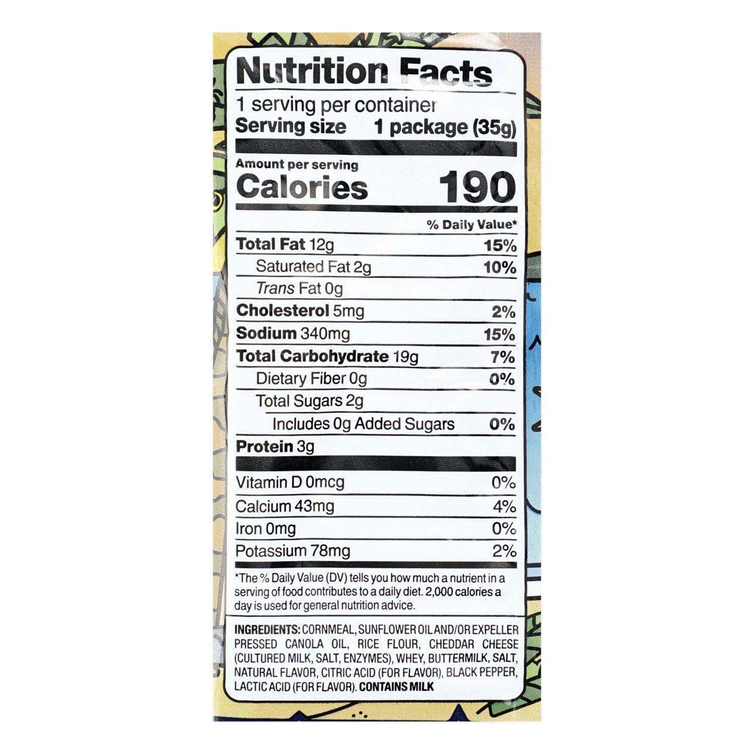Pirate's Booty Cheddar Blast White Cheddar Baked Popcorn, 1.25-oz.