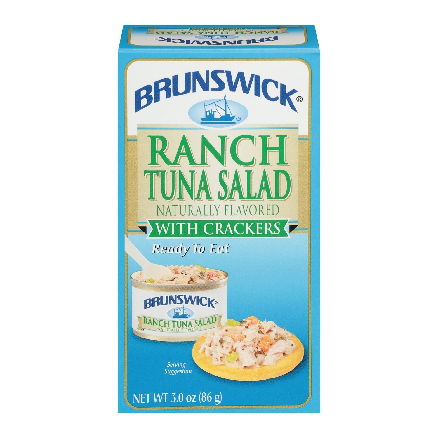 Brunswick Naturally Flavored Ranch Tuna Salad With Crackers, 1-ct.