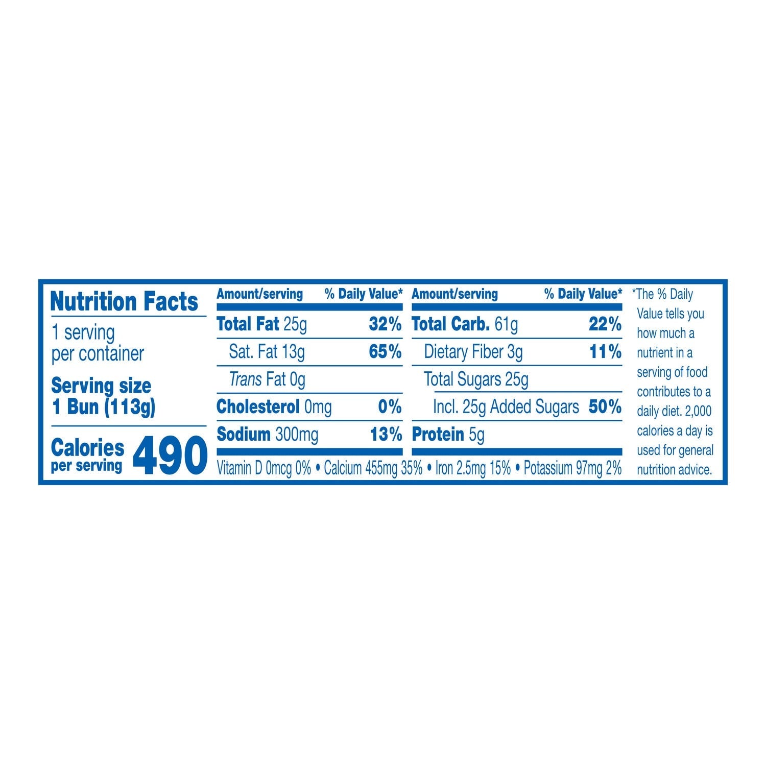 Hostess Jumbo Iced Honey Bun, 1-ct. Pack