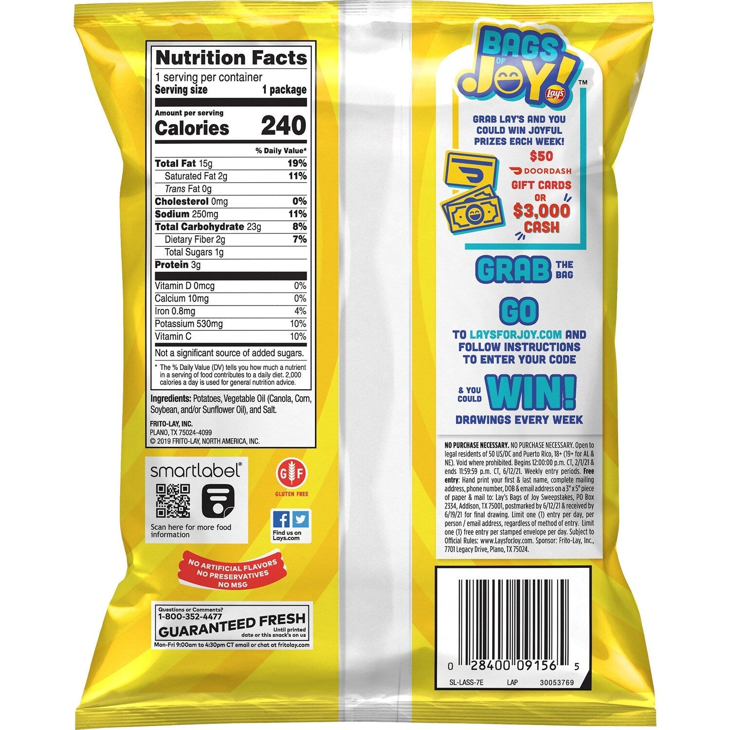 Lay's Potato Chips Classic 1 1/2 Oz