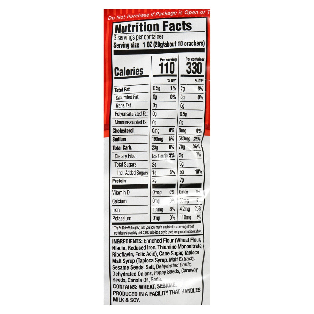 Snack Factory Everything Deli Style Pretzel Crisps, 3-oz. Bag