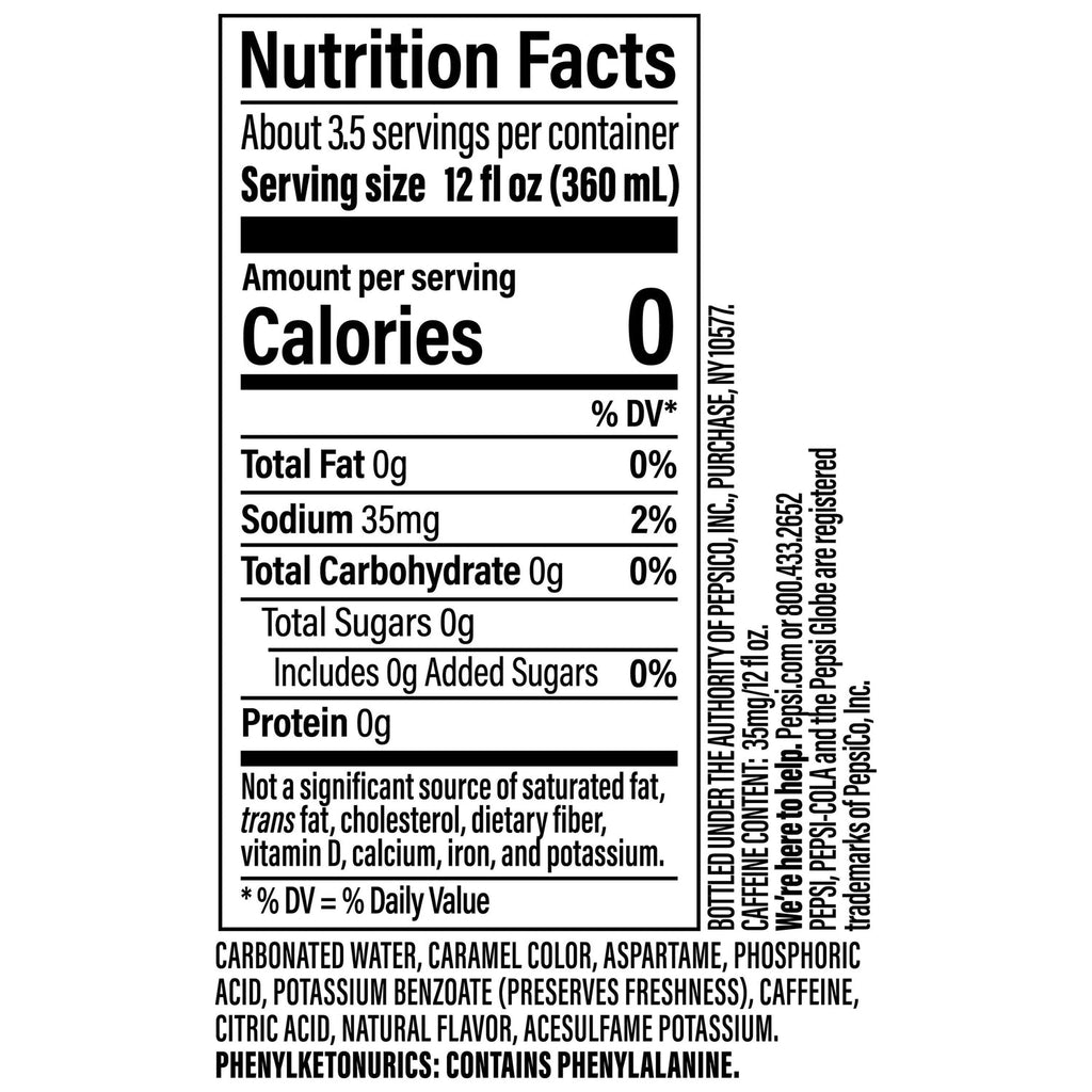 Diet Pepsi ColaÂ® Soda Bottle 1.25L