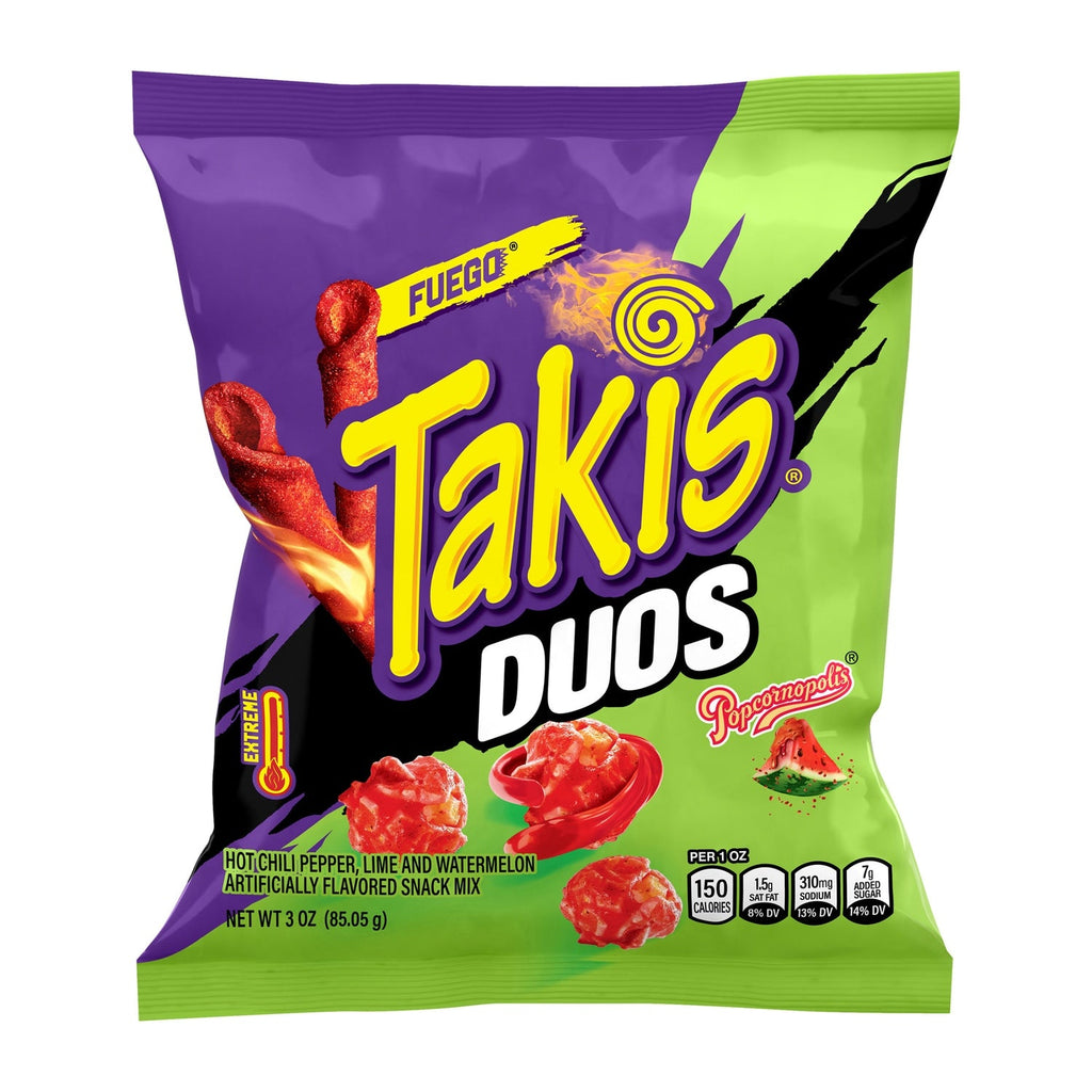 Takis Fuego Duos Popcornopolis Extreme Snack Mix, 3 oz. Bag