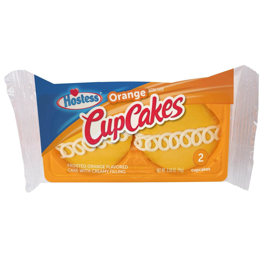 Hostess Frosted Orange Flavored Cupcake with Creamy Filling, 2 pk.