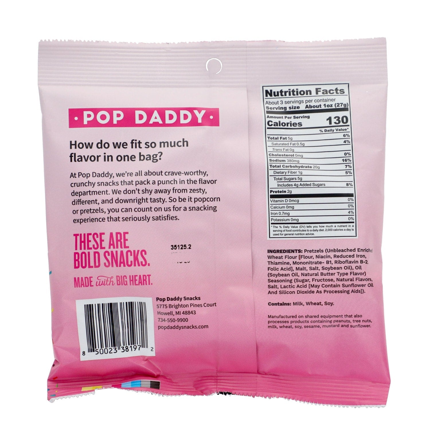 Pop Daddy Birthday Cake Pretzel Sticks, 1-ct.