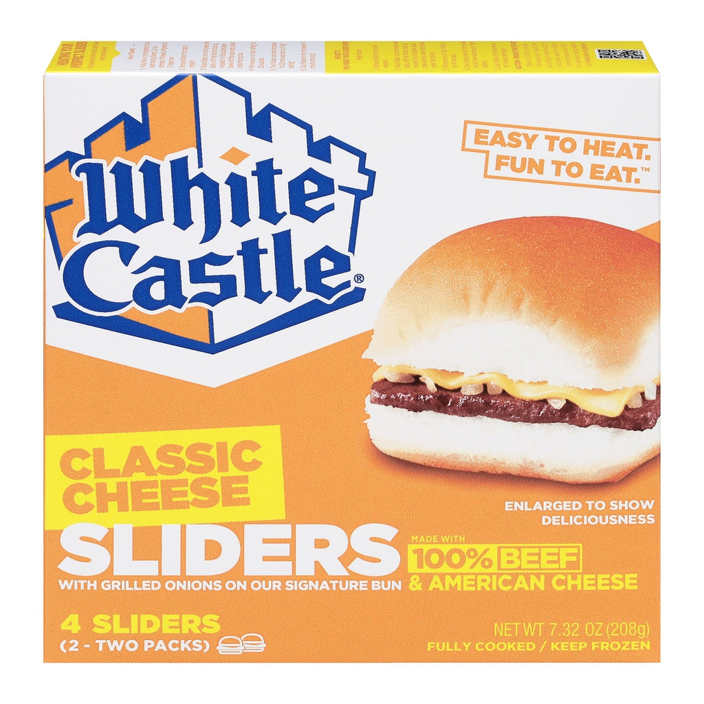 White Castle Classic Cheese Sliders, 2-pc Pack.
