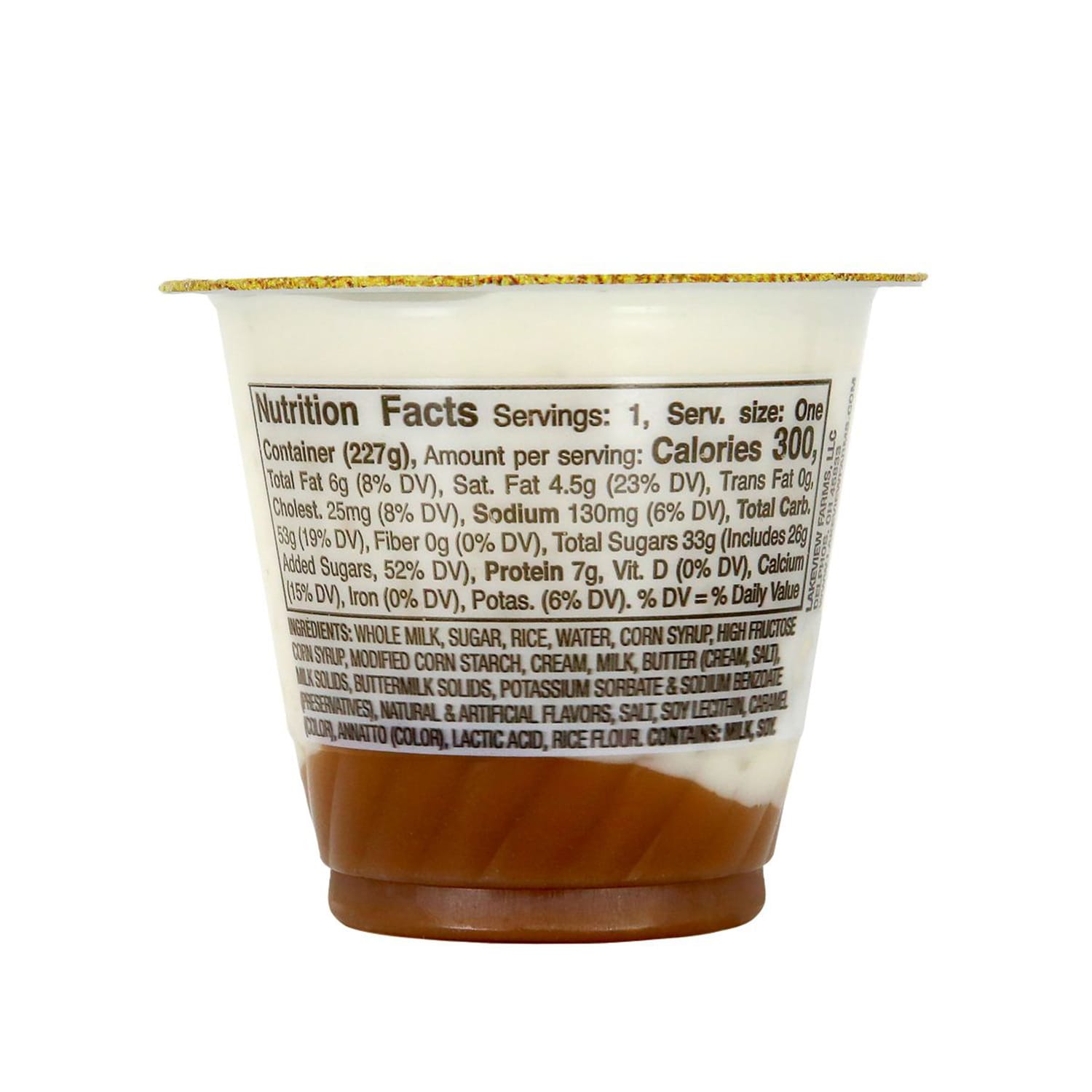 Senor Rico Rice Pudding With Caramel, 1-ct.