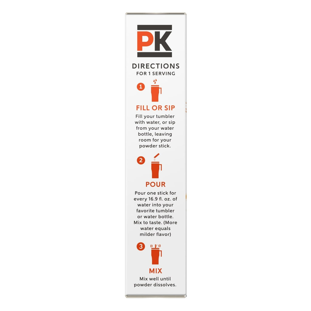 Pure Kick Blood Orange Energy Drink Sticks, 6-pc Pack.