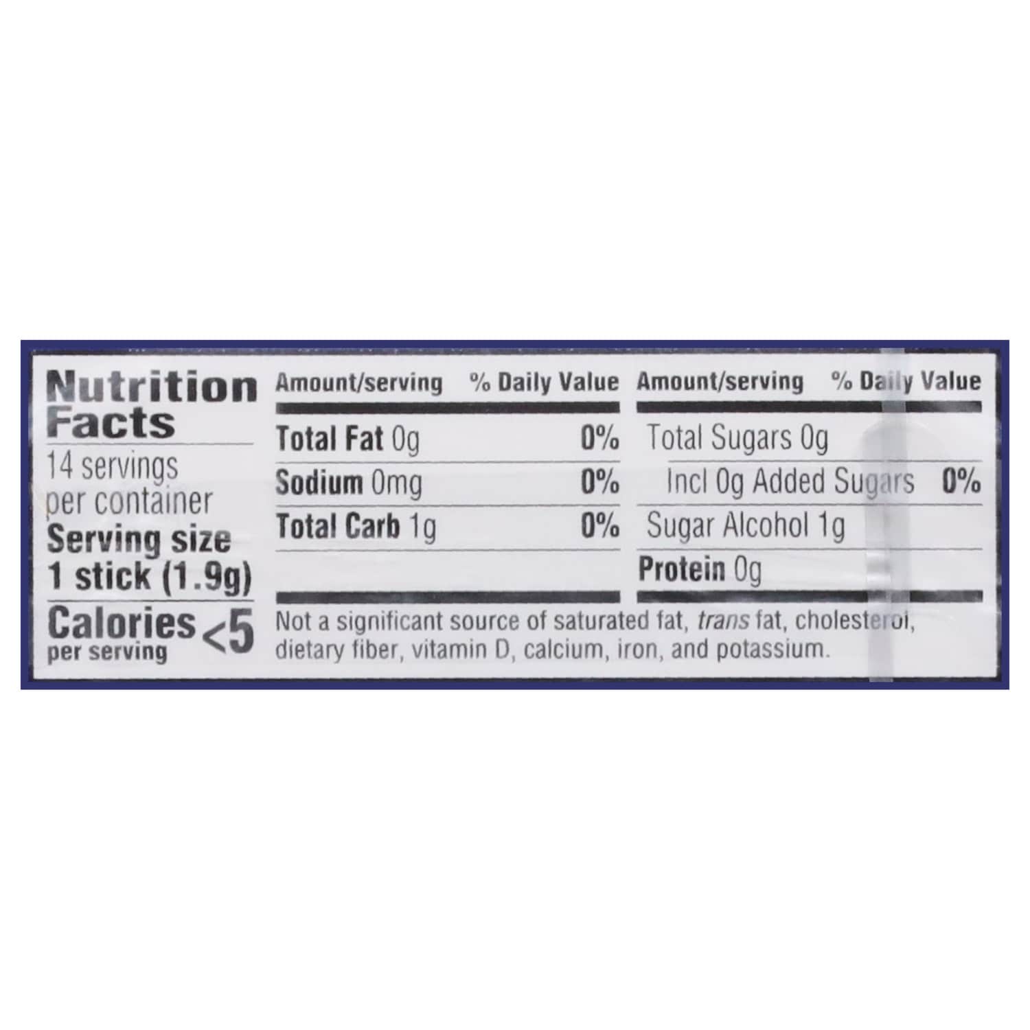 Trident Sugar Free Peppermint Gum, 14-pc Pack.