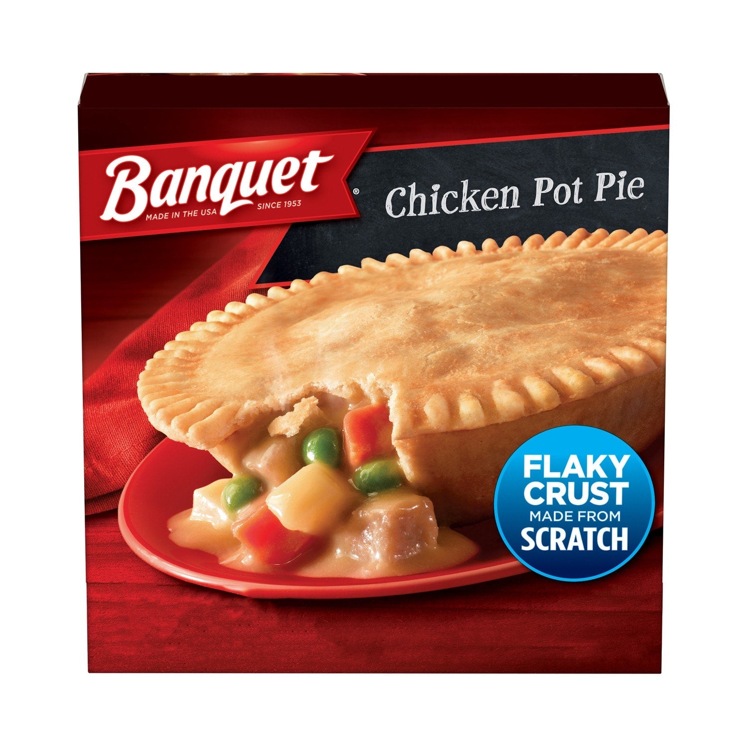 Banquet Chicken Pot Pie, Frozen Pot Pie Dinner, 7 oz.