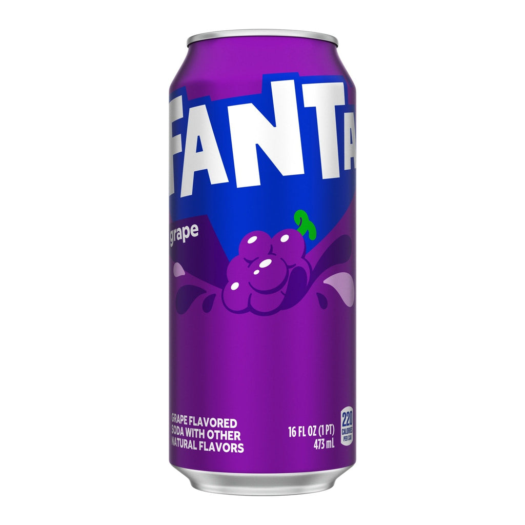 Fanta Grape Soda Soft Drink, 16-fl oz. Cans