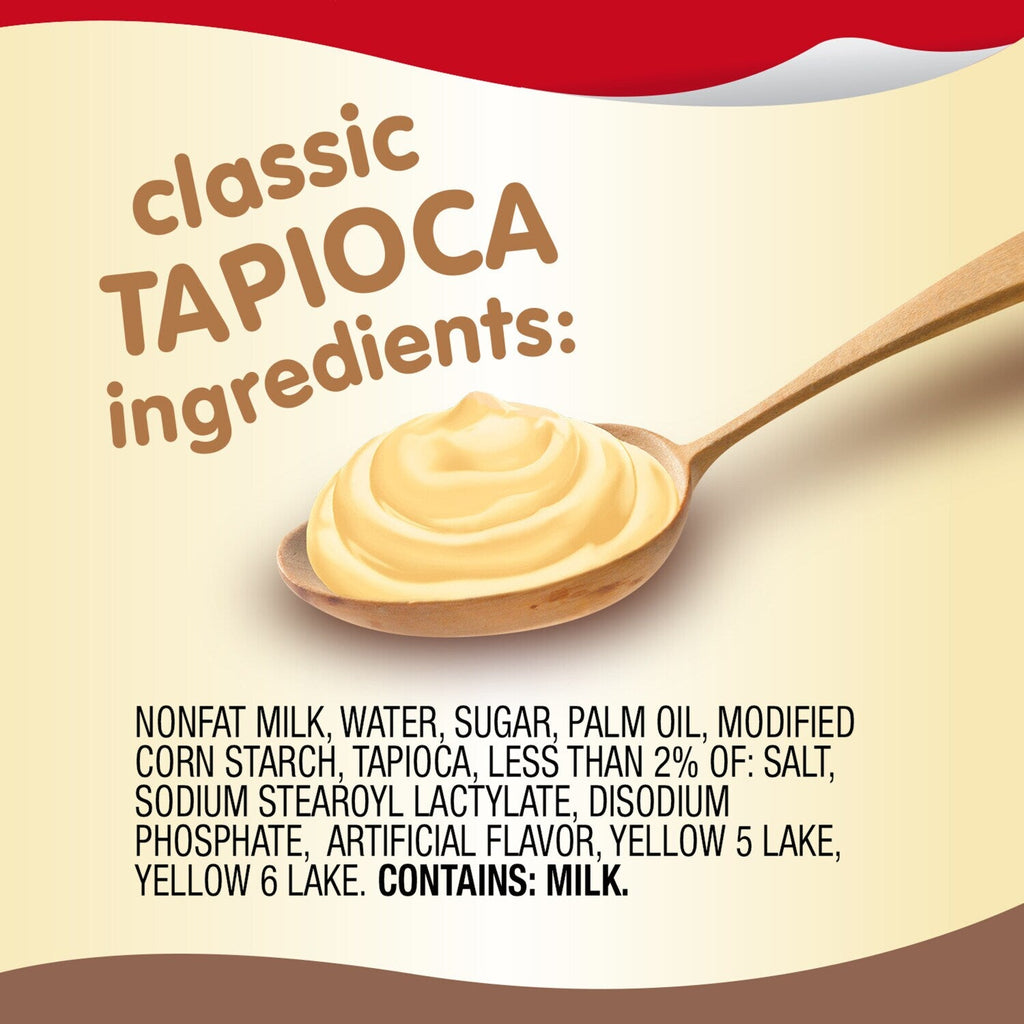 Conagra Brands Snack Pack Tapioca Pudding, 4-pc Pack.