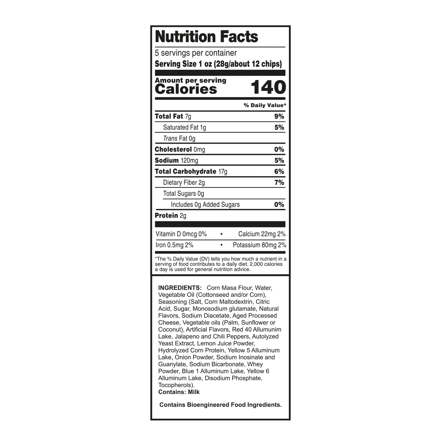 Fieras Spicy Nachos Tortilla Chips, 1-ct.