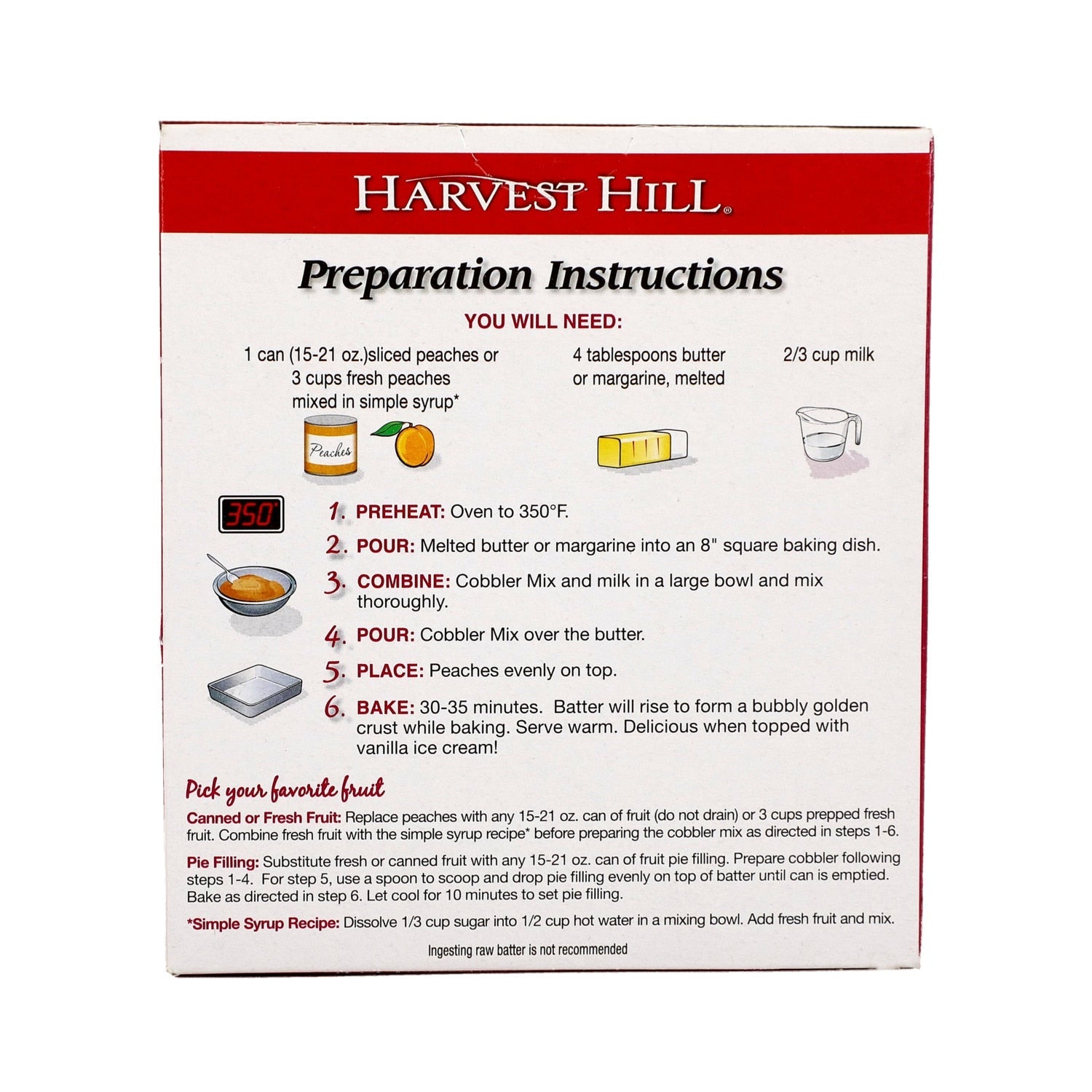 Harvest Hill Homestyle Cobbler Mix, 8.5-oz. Box