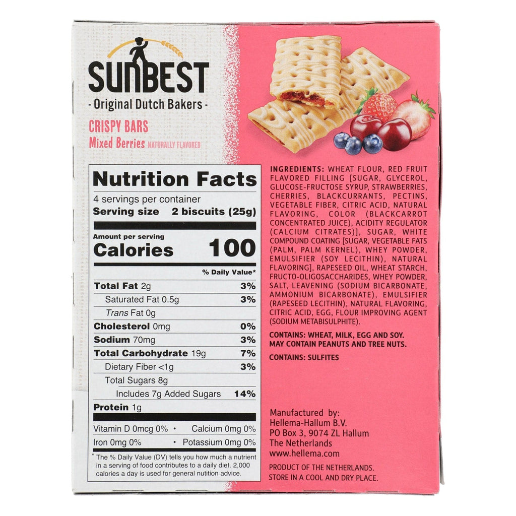 Sunbest Mixed Berries Pastry Crisps, 4-pk.