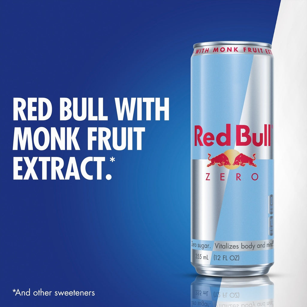 Red Bull Zero Energy Drink, 12 fl. oz. Can, 114mg Caffeine,&nbsp;Taurine&nbsp;&amp; B&nbsp;Vitamins