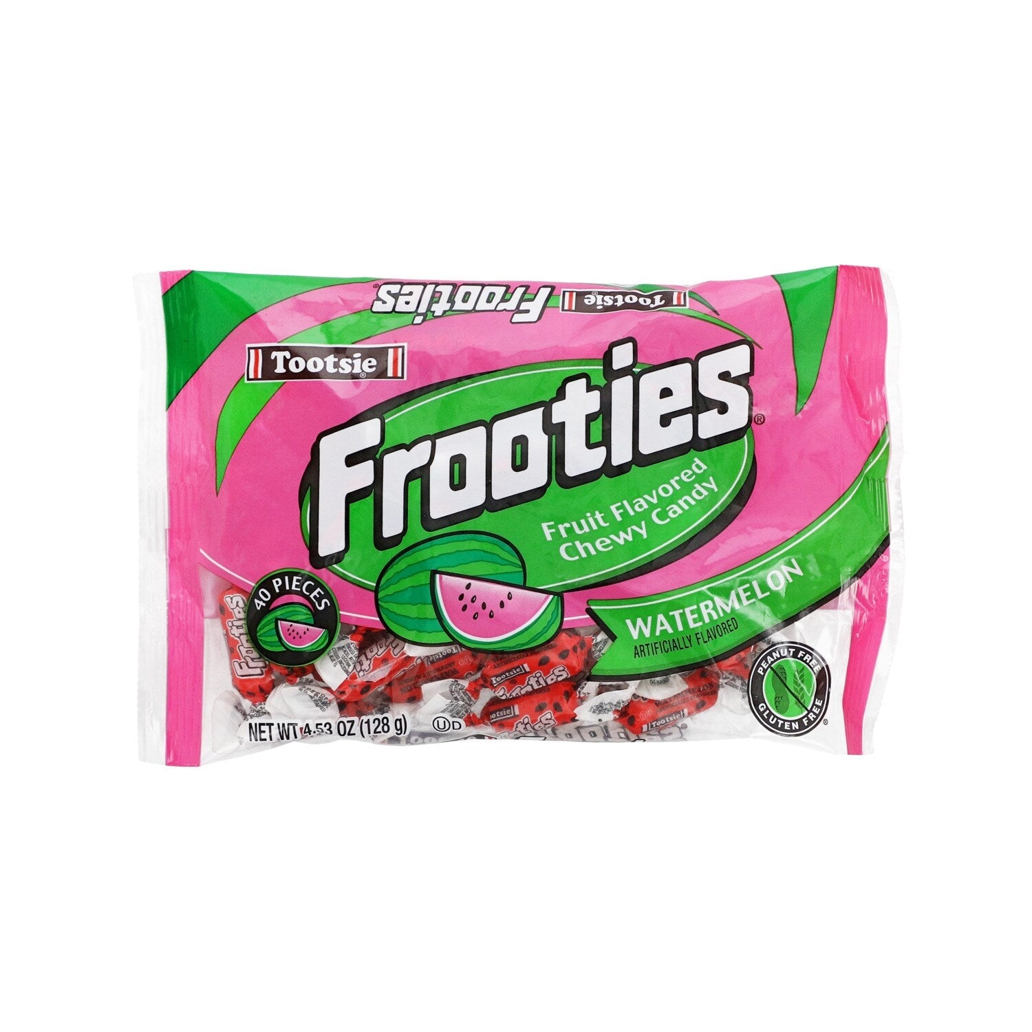 Tootsie Frooties Watermelon Chewy Candy, 40-pc Pack.