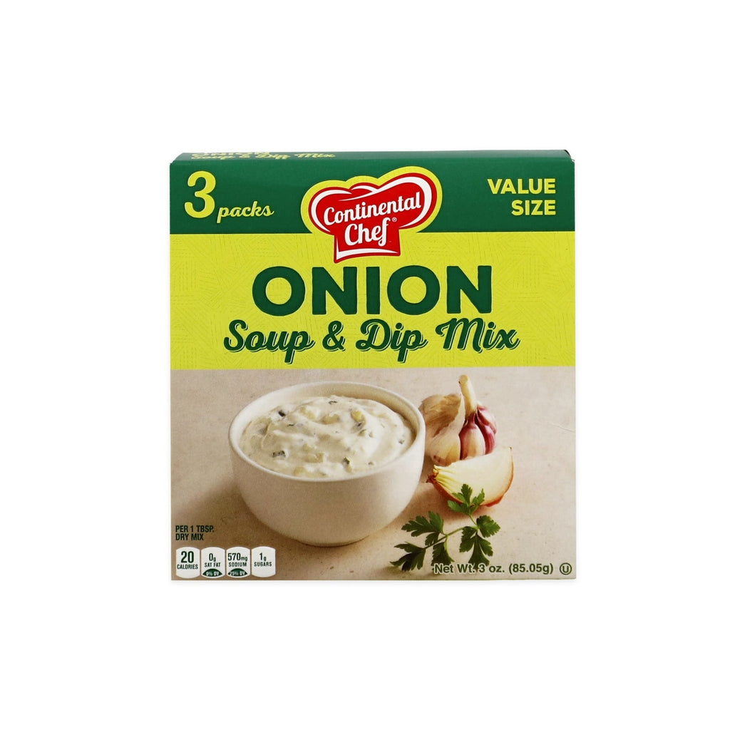 Continental Chef Onion Soup and Dip Mix, 3-pk. Box