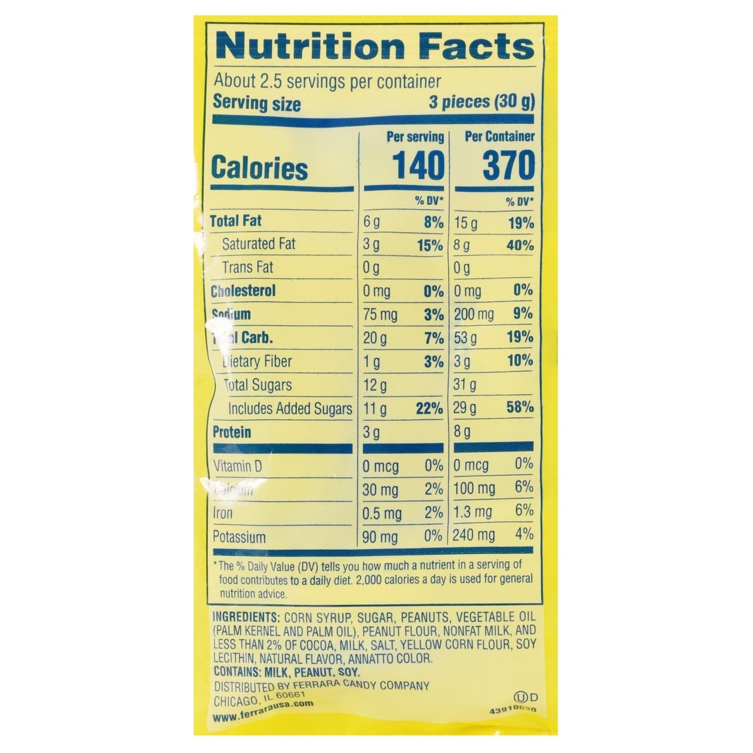 Nestle Butterfinger Minis, 2.8-oz. Bags