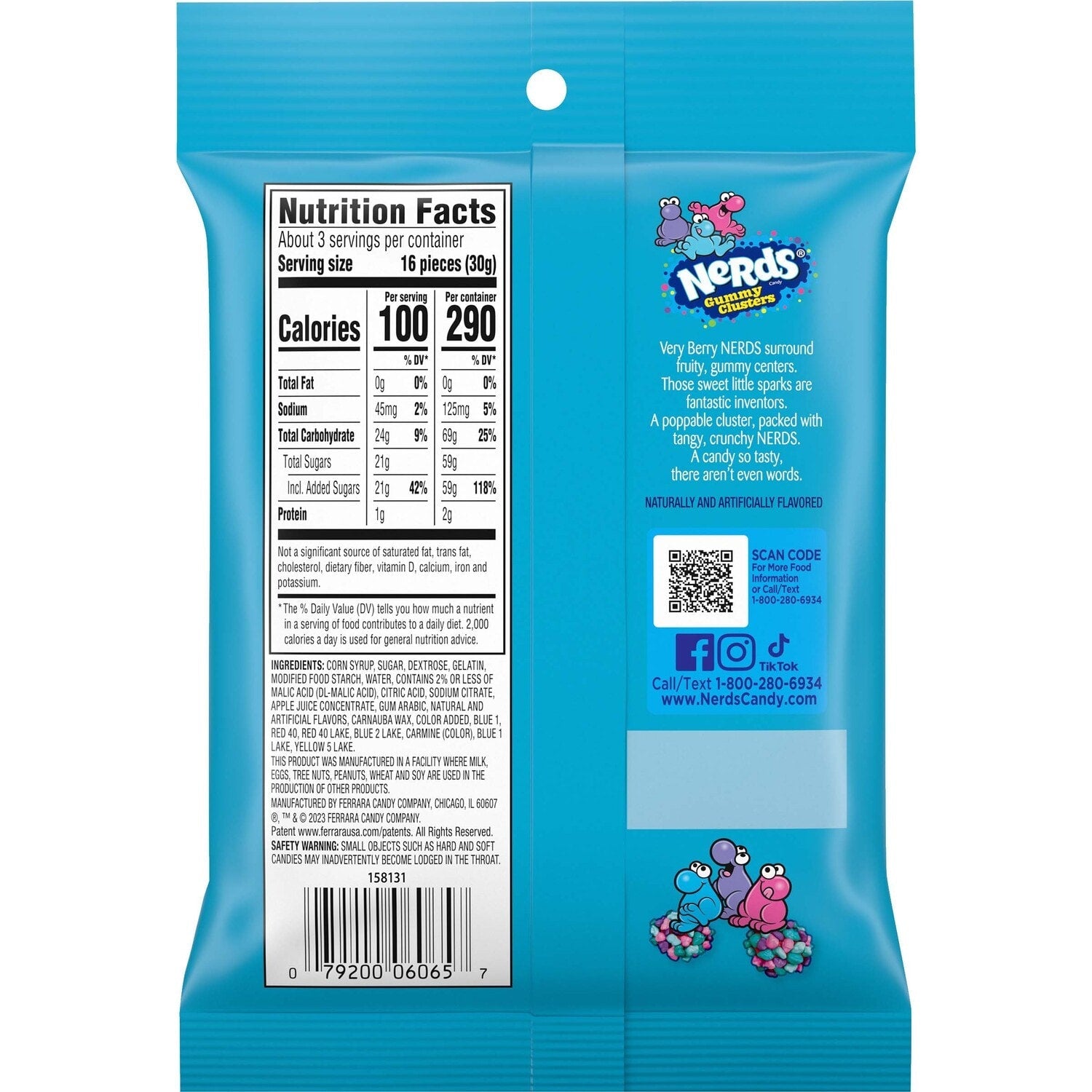 Nerds Gummy Clusters Very Berry 3 oz